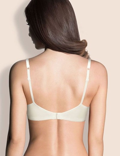 Бюстгальтер тонкий поролон Lormar SATEN NUVOLA panna, Цвет: panna (молочный), Размеры: 75D, изображение 2