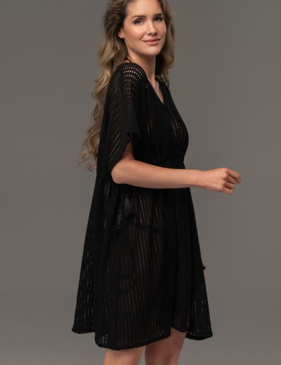 Ажурная туника для пляжа Mia-Amore SEYCHELLES 5384 черный, Цвет: черный, Размеры: S/M, изображение 2