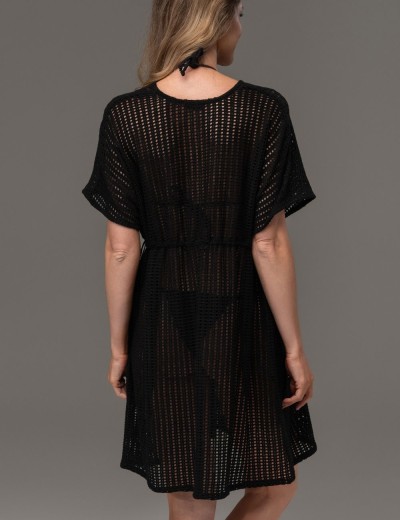 Ажурная туника для пляжа Mia-Amore SEYCHELLES 5384 черный, Цвет: черный, Размеры: S/M, изображение 3