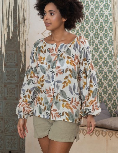 Хлопковый костюм с шортами Mia-Amore ANAIS 5434, Цвет: мультицвет, Размеры: S, изображение 4