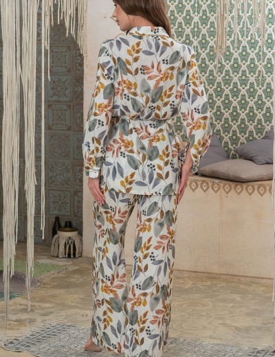 Брючный костюм из хлопкового муслина Mia-Amore ANAIS 5435, Цвет: мультицвет, Размеры: L, изображение 2