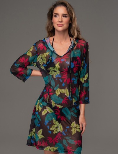 Туника с капюшоном Mia-Amore CALIPSO 2271, Цвет: черный, Размеры: 3XL, изображение 4