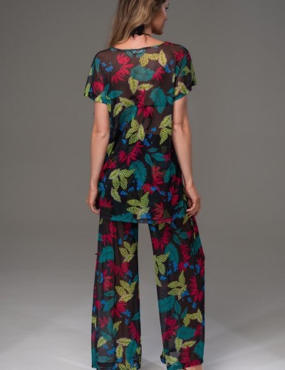 Пляжный комплект со штанами Mia-Amore CALIPSO 2275, Цвет: черный, Размеры: L, изображение 2