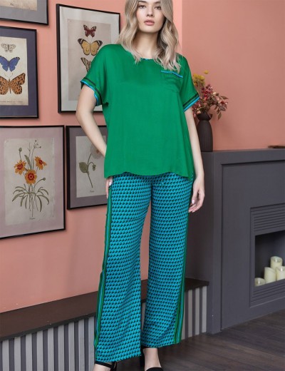 Комплект костюм с брюками Mia-Amore KAILI 5035, Цвет: малахит, Размеры: XS, изображение 3