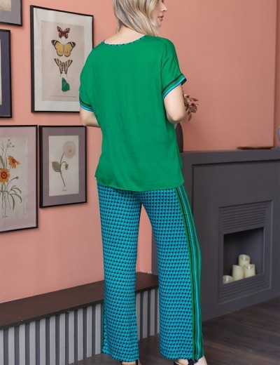 Комплект костюм с брюками Mia-Amore KAILI 5035, Цвет: малахит, Размеры: XS, изображение 2