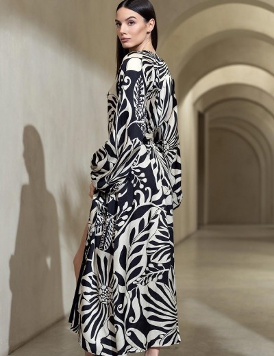 Платье-рубашка Mia-Amore MALENA 4149, Цвет: черный, Размеры: 3XL, изображение 2