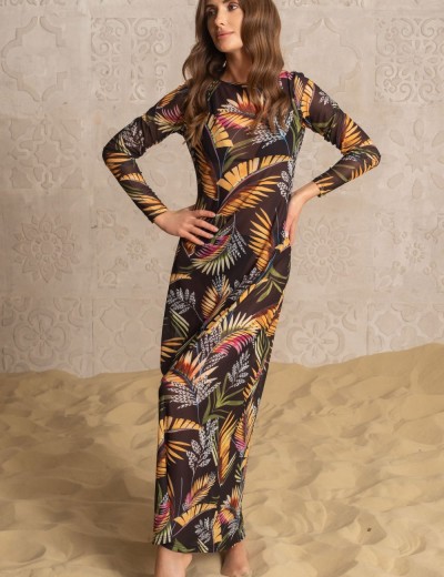 Длинное платье-туника Mia-Amore NUBIA 2228, Цвет: черный, Размеры: XL, изображение 3 Длинное платье-туника Mia-Amore NUBIA 2228, Цвет: черный, Размеры: XL, изображение 3