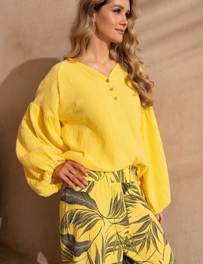 Хлопковый костюм Mia-Amore TENERIFE 5226 желтый, Цвет: желтый, Размеры: L, изображение 3