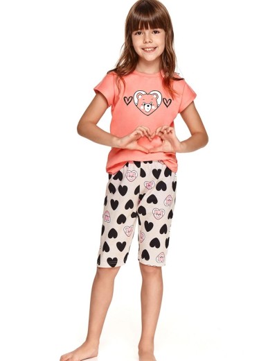 Пижама детская Taro 2202/2203 AMELIA, Цвет: персиковы/бежевый, Размеры: 128, изображение 2