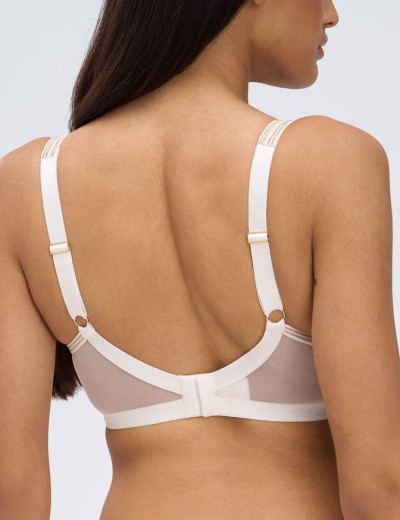 Бюстгальтер бралетт Alles CHIARA GOLD M bralette белый, Цвет: белый, Размеры: 65D, изображение 2