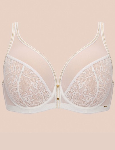 Бюстгальтер бралетт Alles CHIARA GOLD M bralette белый, Цвет: белый, Размеры: 65D, изображение 9