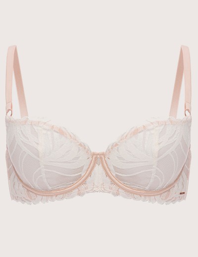 Кружевной бюстгальтер балконет Alles CREME BRULEE M Balcony, Цвет: бежевый, Размеры: 65E, изображение 8