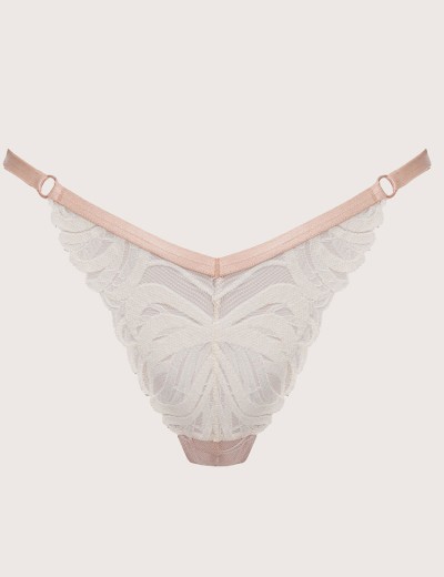 Трусики стринги Alles CREME BRULEE stringi, Цвет: бежевый, Размеры: S, изображение 6