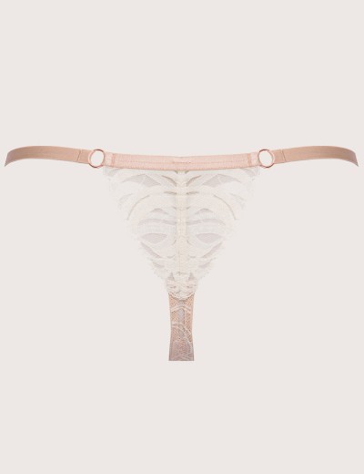 Трусики стринги Alles CREME BRULEE stringi, Цвет: бежевый, Размеры: S, изображение 7