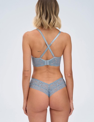 Бескостный бюстгальтер супер пуш-ап Alles SALT&SEA Super P-UP, Цвет: голубой, Размеры: 65E, изображение 5