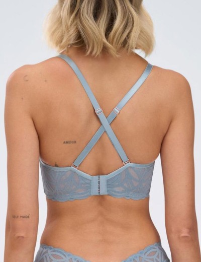 Бескостный бюстгальтер супер пуш-ап Alles SALT&SEA Super P-UP, Цвет: голубой, Размеры: 65E, изображение 2