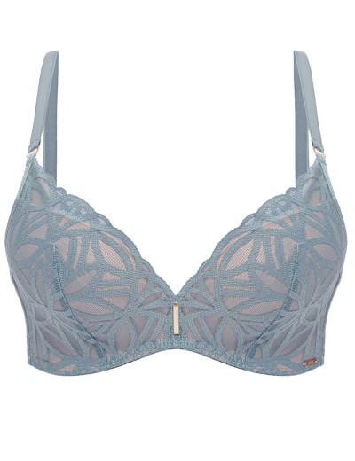 Бескостный бюстгальтер супер пуш-ап Alles SALT&SEA Super P-UP, Цвет: голубой, Размеры: 65E, изображение 6