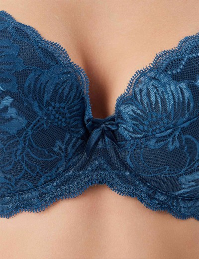 Бюстгальтер с вкладышами пуш-ап Elli 8040 топаз, Цвет: топаз, Размеры: 85E, изображение 3