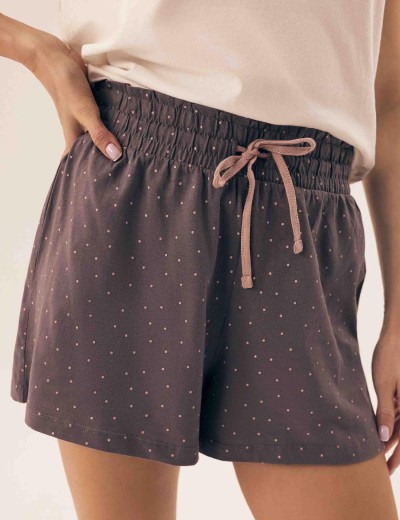 Хлопковая женская пижама Esotiq 42405 RENYA шампань/графит, Цвет: шампань/графит, Размеры: M, изображение 4