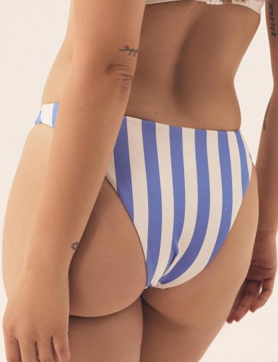 Полосатые женские плавки Esotiq 42832 MALLORC, Цвет: синий/белый, Размеры: M, изображение 2