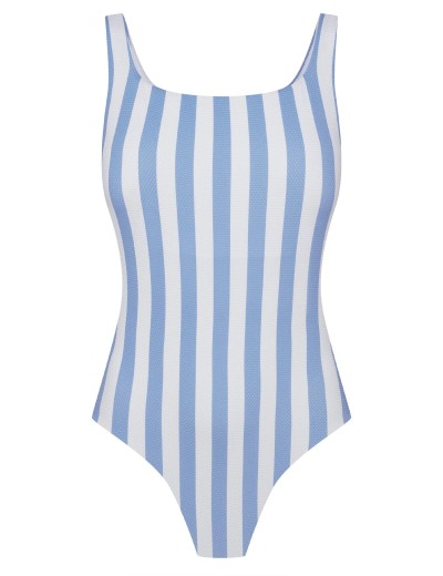 Полосатый слитный купальник Esotiq 42833 MALLORC, Цвет: синий/белый, Размеры: L, изображение 4