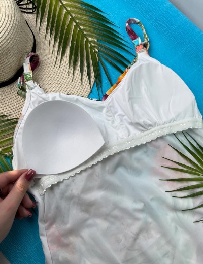 Закрытый купальник с цветочным принтом Jantzen JZ25147M, Цвет: мульти, Размеры: XL, изображение 5