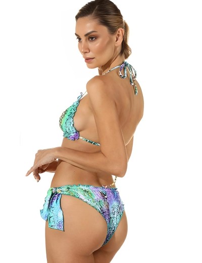 Открытый купальник шторка Lilly FL176 мультиколор, Цвет: мультиколор, Размеры: 75B, изображение 2