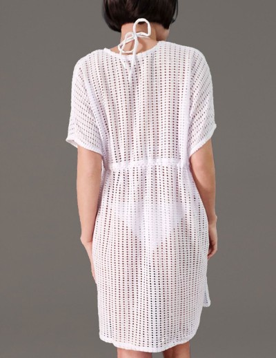 Ажурная туника для пляжа Mia-Amore SEYCHELLES 5384 белый, Цвет: белый, Размеры: S/M, изображение 2