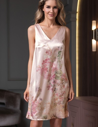 Сорочка на широких бретелях Mia-Amore ADAGIO 4534, Цвет: жемчужный, Размеры: 4XL, изображение 3 Сорочка на широких бретелях Mia-Amore ADAGIO 4534, Цвет: жемчужный, Размеры: 4XL, изображение 3