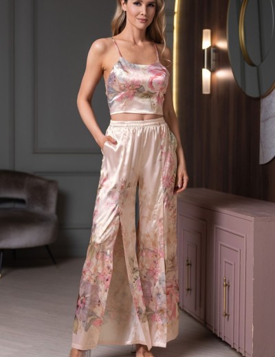 Шёлковый комплект тройка Mia-Amore ADAGIO 4535, Цвет: жемчужный, Размеры: M, изображение 2