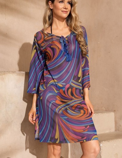 Платье пляжное Mia-Amore COSTA RICA 2294, Цвет: мультицвет, Размеры: S/M, изображение 4 Платье пляжное Mia-Amore COSTA RICA 2294, Цвет: мультицвет, Размеры: S/M, изображение 4