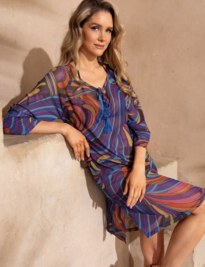 Платье пляжное Mia-Amore COSTA RICA 2294, Цвет: мультицвет, Размеры: S/M, изображение 2 Платье пляжное Mia-Amore COSTA RICA 2294, Цвет: мультицвет, Размеры: S/M, изображение 2