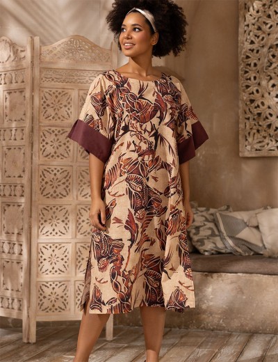 Туника из хлопка со льном Mia-Amore EPHIOPIA 5453, Цвет: мультицвет, Размеры: L/XL, изображение 3