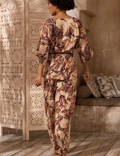 Костюм из хлопка со льном Mia-Amore EPHIOPIA 5456, Цвет: мультицвет, Размеры: 4XL, изображение 4 Костюм из хлопка со льном Mia-Amore EPHIOPIA 5456, Цвет: мультицвет, Размеры: 4XL, изображение 4