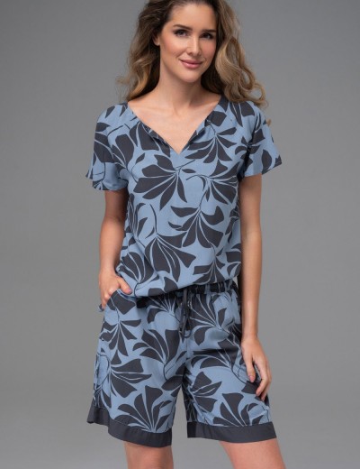 Комплект футболка с шортами Mia-Amore ODRIE 5354, Цвет: серо-голубой, Размеры: S, изображение 3