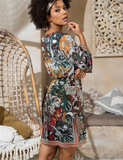 Летняя туника Mia-Amore PALMETTA (Palmira) 5341, Цвет: мультиколор, Размеры: 2XL/3XL, изображение 2