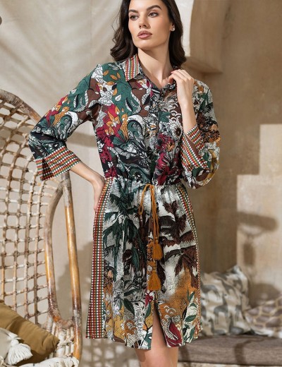 Рубашка-халат из вискозы Mia-Amore PALMETTA (Palmira) 5347, Цвет: мультиколор, Размеры: S, изображение 4 Рубашка-халат из вискозы Mia-Amore PALMETTA (Palmira) 5347, Цвет: мультиколор, Размеры: S, изображение 4