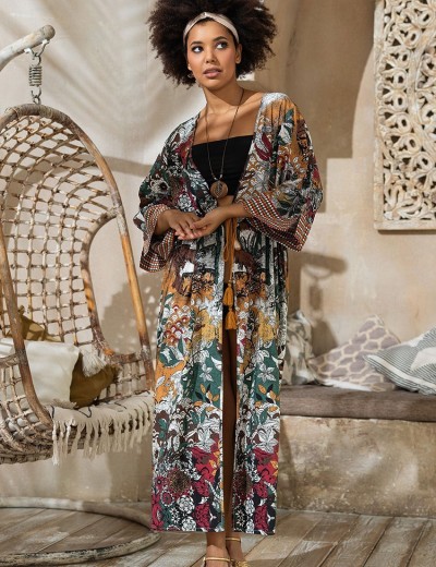 Длинный пляжный халат Mia-Amore PALMETTA (Palmira) 5349, Цвет: мультиколор, Размеры: S/M, изображение 4 Длинный пляжный халат Mia-Amore PALMETTA (Palmira) 5349, Цвет: мультиколор, Размеры: S/M, изображение 4