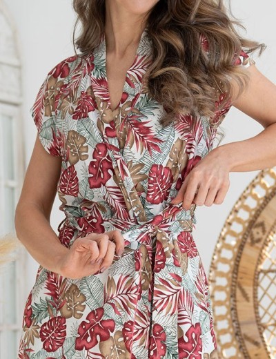 Короткий летний халат Mia-Amore TAHITI 5293, Цвет: мультицвет, Размеры: L/XL, изображение 5