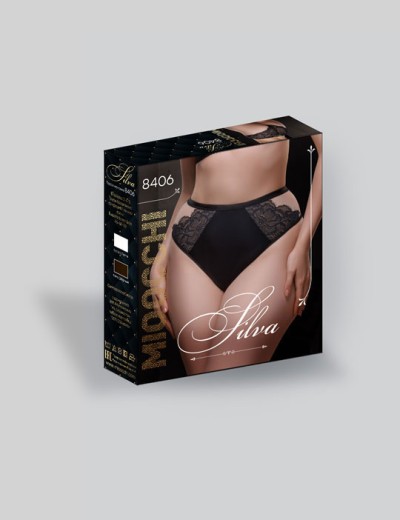 Трусы бразилиана высокие Mioocchi SILVA 8406 nero, Цвет: nero (черный), Размеры: M, изображение 4