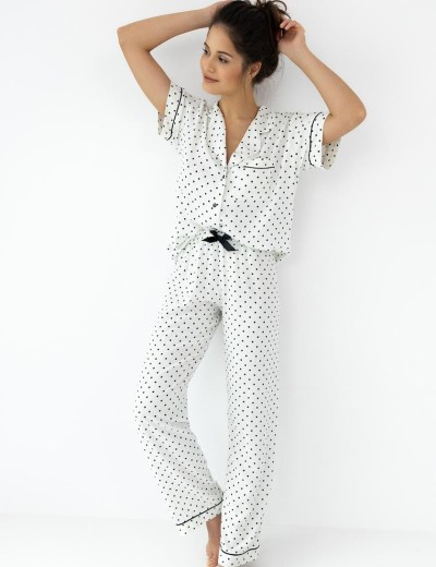 Пижама с брюками из вискозы Sensis CHANEL, Цвет: белый, Размеры: XL, изображение 2
