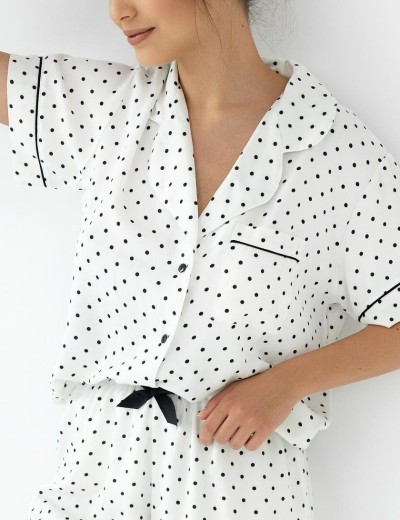 Пижама с брюками из вискозы Sensis CHANEL, Цвет: белый, Размеры: XL, изображение 4