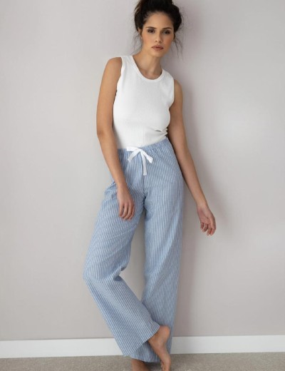 Пижама с полосатыми брюками Sensis DAGNA, Цвет: белый, Размеры: M, изображение 3