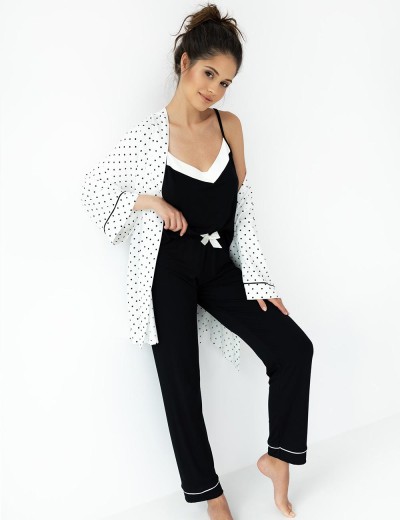 Пижама с брюками из вискозы Sensis NIKITA, Цвет: черный, Размеры: L, изображение 3 Пижама с брюками из вискозы Sensis NIKITA, Цвет: черный, Размеры: L, изображение 3