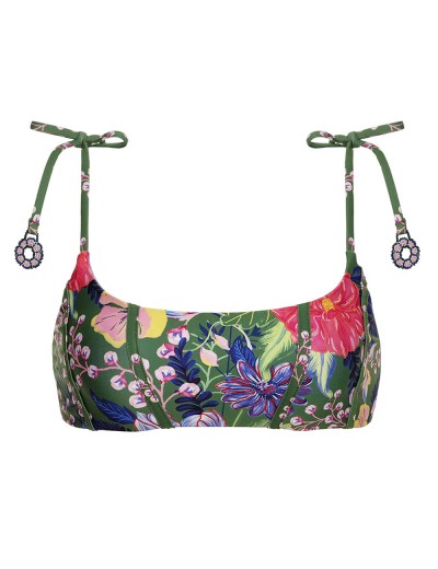 Купальный бюст-топ Agua Bendita 15151 GENOVEVA VESSEL, Цвет: зеленый, Размеры: S, изображение 4