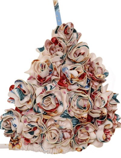 Цветочный верх купальника Agua Bendita 17051 LOLITA BLUSH, Цвет: бежевый, Размеры: L, изображение 4