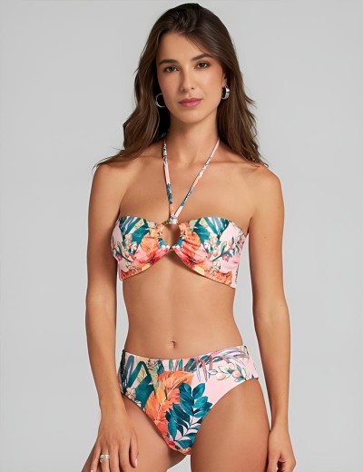 Пляжный топ-бандо Cosita Linda 25049B EXOTIC LEAVES, Цвет: мульти, Размеры: M, изображение 3