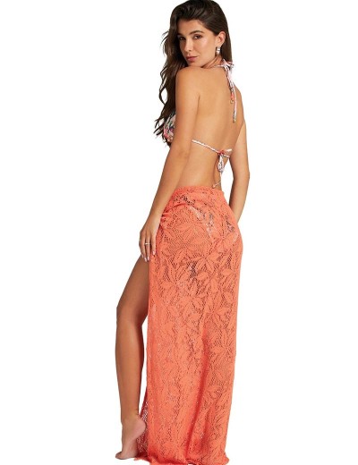 Ажурная юбка-парео Cosita Linda 25058C TROPICAL COVERS, Цвет: коралл, Размеры: S, изображение 2