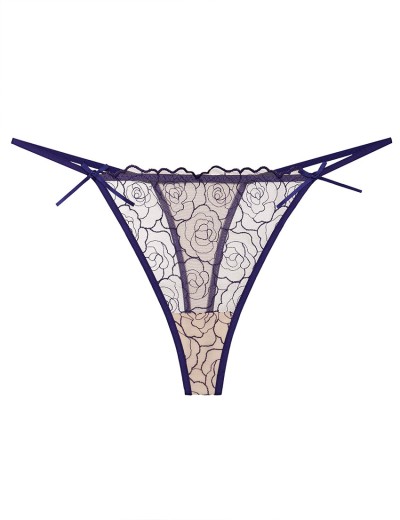 Трусы стринги Esotiq BATTY 42516 темно-синий, Цвет: темно-синий, Размеры: S, изображение 6