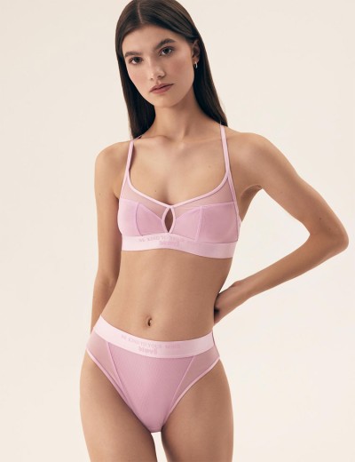 Эластичный бюстгальтер без кости Esotiq LIRAGE 42498 розовый, Цвет: розовый, Размеры: M, изображение 5